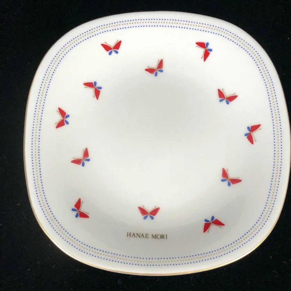 5 Haeae Mori Butterfly Plates Square Dessert‎ Yamak